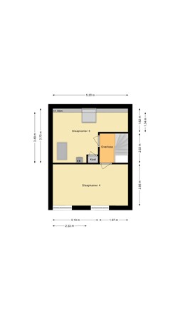 Plattegrond - IJsseloord 37, 3448 VB Woerden - Tweede verdieping.jpg